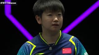 WTT 2024 Macau Champions League Sun Yingsha vs Tian Zhixi Five Best Balls Appreciationtabletennis [upl. by Eamanna]