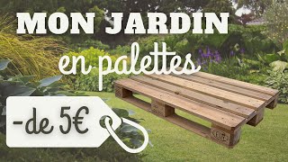 Un salon de jardin pour MOINS DE 5 EUROS  Meubles en palettes  étapes prix astuces [upl. by Pattie611]