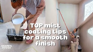 How to paint new plaster  FULL MIST COATING GUIDE  Sharns House [upl. by Airotciv]