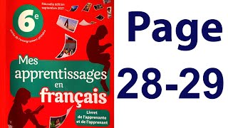 Mes Apprentissages En Français 6e Page 28 29 Lexique Les gentilés pays et Villes Suffixes [upl. by Rehpotsirh]