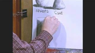 Jerry Yarnell teaches you to draw the 4 basic universal shapes [upl. by Luoar]