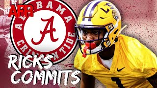 Why LSU CB Eli Ricks transferred to Alabama [upl. by Accemahs779]