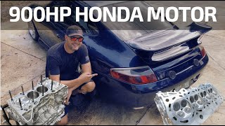 Installing A 900HP Rated Honda Motor In My Porsche 911 [upl. by Niarfe]