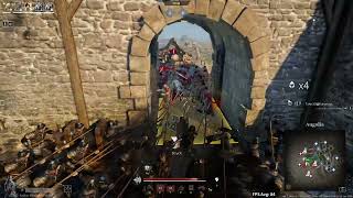 Conquerors Blade  Poleaxe 2570lvl Season18 Siege Battle Gameplay 22No Commentary [upl. by Zoara]