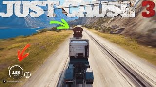 JUST CAUSE 3 EXPERIENCE AVEC LE TRAIN STUNT amp FUN [upl. by Aibar681]