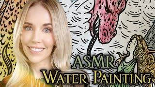 ASMR Water Painting Greek Myths Softly Spoken [upl. by Ybok]