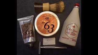 Gillette King C razor w Kai blade and Pré de Provence No 63 Shaving Soap [upl. by Akela]