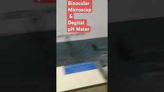 Binocular Microscope ampDegital pH Meter in Biology Lab [upl. by Dnartreb]