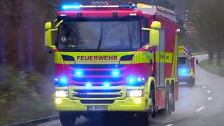 Großbrand in Erkrath  Einsatzfahrten Feuerwehr Rettungsdienst und Polizei I Großeinsatz [upl. by Suaeddaht]