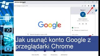 Jak usunąć konto Google z Chrome [upl. by Sivie]