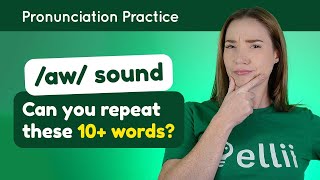 Practicing ɑw – English Pronunciation Lesson Part 2 [upl. by Pevzner704]