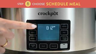 CrockPot 6QT MyTime Slow Cooker prepares your meals so theyre ready when you are [upl. by Ahsille693]