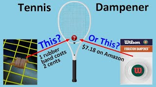 The Best Tennis Dampener that Very Little Money Can Buy Homemade DIY Tennis Dampener [upl. by Chew]