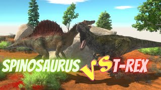 Animal Revolt Battle Simulator ✅ Spinosaurus vs TREX [upl. by Corabelle]