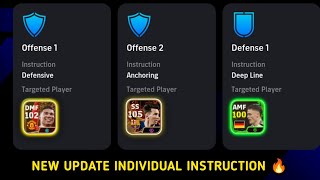 How To Use quot Individual Instructions quot 🔥  Part 2  New Update  eFootball 24 [upl. by Sabas57]