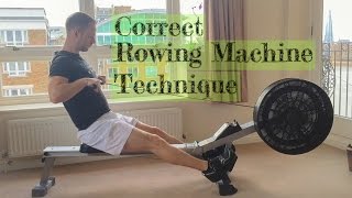 Correct Rowing Machine Technique [upl. by Leinadnhoj]