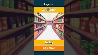 🇬🇧🇩🇰 available  ledig  vocabulary builder  learn English  Lad os lære engelsk [upl. by Junno]