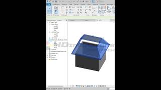 Mansard Roof in revit architecture revittutorial shorts [upl. by Acilef]