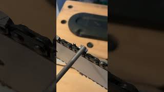 Chainsaw Filing without angle Gauge is Easy like this [upl. by Dexter465]