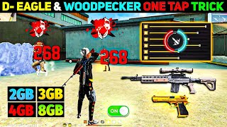 Desert Eagle Or Woodpecker Headshot Trick  Free Fire Mein Headshot Kaise Mare  Khuni Gamers [upl. by Endaira]