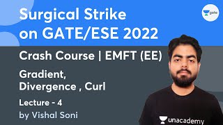 Gradient Divergence Curl  Lec 4  EMFT EE  Crash Course  GATEESE 2022 [upl. by Aliehs135]