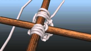 How to tie square lashing [upl. by Maxy]