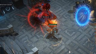 PoE Slam Ignite Elementalist Lv74  Day1 White Map 325 Necro Settlers [upl. by Anselmi]