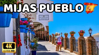 🇪🇦4K Mijas Pueblo Walking Tour  Probably the Most Beautiful White Village in Andalucía Spain [upl. by Haelhsa]