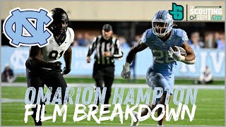 Omarion Hampton Film Breakdown vs Wake Forest  The Scouting Room [upl. by Eilrebmik788]