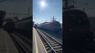 IC bei Sonnenstrahlen nach Wien Hbf trainspotting train railway oebb sbahn travel cityjet [upl. by Vivien894]