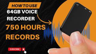 How To Use 64GB Voice Recorder Voice Activated Recorder with Triple Noise Reduction for Lecture [upl. by Sedlik]