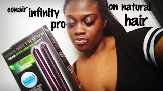 Product Review Conair Infinity Pro flat iron on 3c4a4b combination hair [upl. by Cheston]