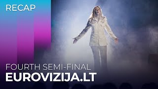 EurovizijaLT 2024 Lithuania  Fourth SemiFinal  RECAP [upl. by Akirrehs]