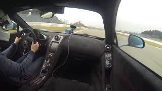 Onboard McLaren 650S Tracktest Nürburgring GP Track Hot Lap 2015 [upl. by Dickerson]