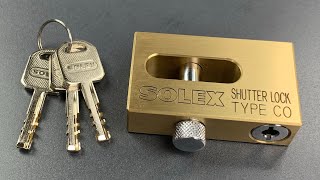 808 Unusual Solex Disc Detainer Shutter Lock Picked and Gutted Model CO [upl. by Prager]