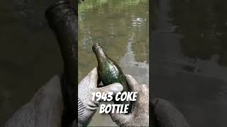 OLD COKE BOTTLE FOUND in Mud Creek in Savona New York Near Mint Condition [upl. by Ardien]