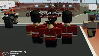 RGG On duty 1  Sandhurst Military Academy Roblox [upl. by Eniretac380]