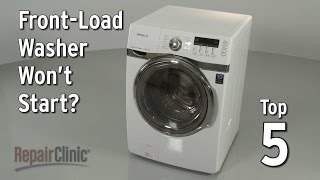 Washer Won’t Start — Washing Machine Troubleshooting [upl. by Eillit]