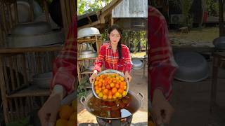 Cooking tomato sauce with deep fried chicken recipe foodie cooking delicious shortvideo [upl. by Lienhard]