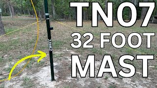 TN07 32 Foot Lightweight Portable Antenna Mast [upl. by Ahtiek577]