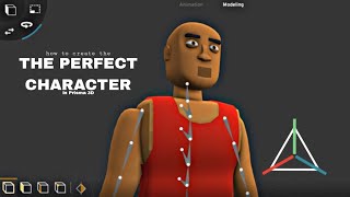 How to create a perfect character in Prisma 3d  Full tutorial [upl. by Bainbrudge]