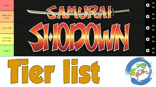 Samurai Shodown 1 1993 Tier list My favorite Fighters [upl. by Aihseyt927]