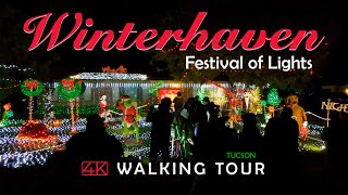 Winterhaven Festival of Lights 4K Walking Tour  Tucson Christmas Lights 2021 [upl. by Noval]