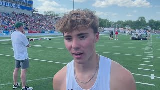 Clarinda boys state track interviews [upl. by Jaquiss]