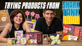 Trying Shark Tank India FampB Products  Episode 4 [upl. by Nosiaj]