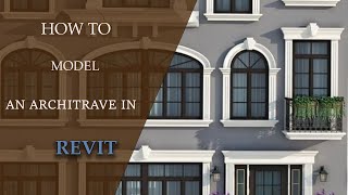 HOW TO CREATE AN ARCHITRAVE IN REVIT [upl. by Yelhs]