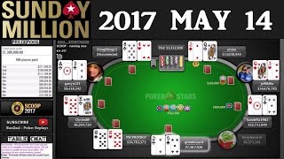 SCOOP 2017 Event 31M Sunday Million 2017 May 14 Cards Up  Final Table Rreplay  Pokerstars [upl. by Lemmuela]