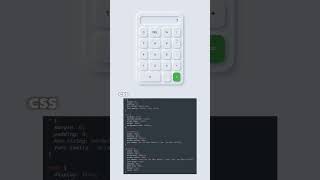 Neumorphic Calculator using HTML CSS and JavaScript html css javascript coding webdesign [upl. by Airetnahs14]
