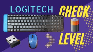 How to Check Battery Level Percentage in Logitech Keyboard and Mouse  Unifying Receiver  Logi Bolt [upl. by Ahsenwahs532]