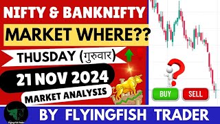 Nifty amp Bank Nifty Analysis  Prediction For 21 NOV 2024 [upl. by Moria366]